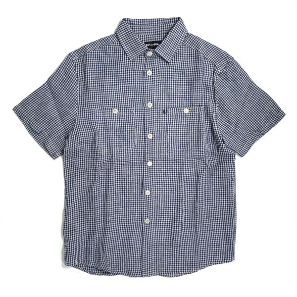 PASS~PORT S/S ワーカーズ チェック シャツ ネイビー