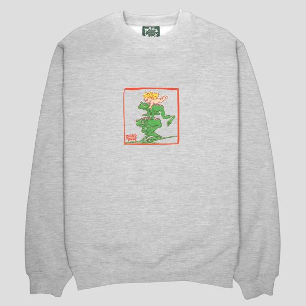 Pass~Port x May Gibbss Leap Frog Sweater Ash メンズ レ...