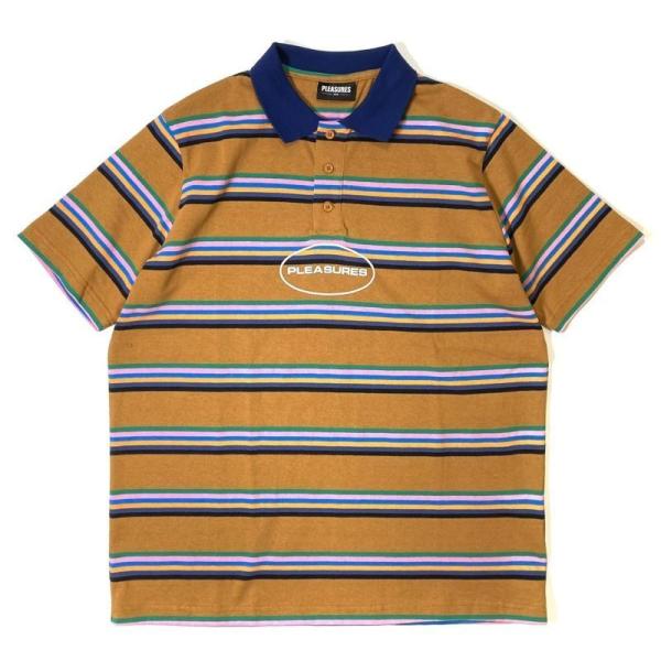 [SALE]PLEASURES DECOY ポロシャツ ブラウン マルチ