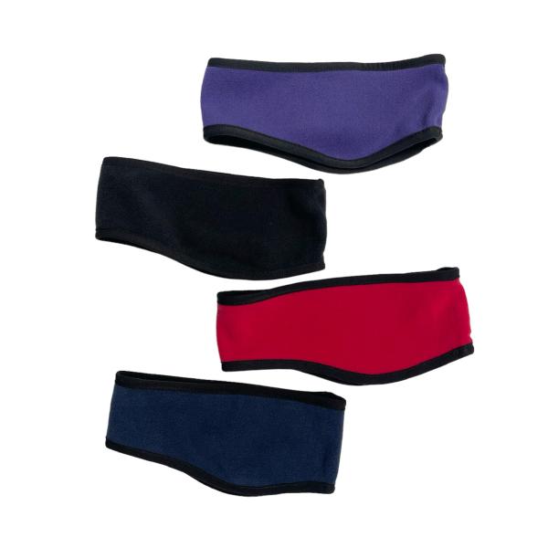 PORT AUTHORITY フリース ヘッドバンド メンズ レディース  アウトドア ブラック/レ...