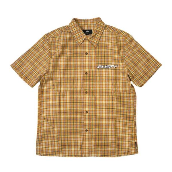 ラスティ Datsun 2K Button Up ショートスリーブ シャツ ムンバイブラウン メンズ...