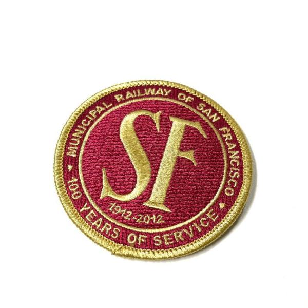 サンフランシスコ スーベニア パッチ ワッペン レッド Munipal Railway of SF
