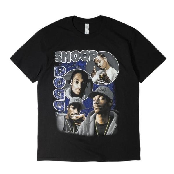 SNOOP DOGG ショートスリーブ Tシャツ ブラック  メンズ レディース 半袖Tシャツ スヌ...