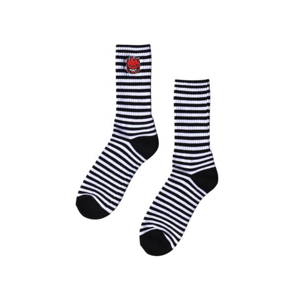 Spitfire スピットファイア Bighead Fill EMB Stripe sock Bla...