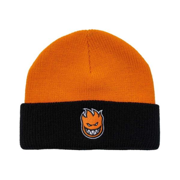 スピットファイア ビッグヘッド フィル カフ ビーニー ブラック/オレンジ メンズ レディース SP...