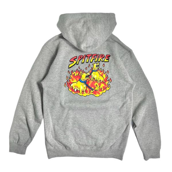 スピットファイア ヘルハウンズ プルオーバーフーディ ヘザーグレー  メンズ レディース スウェット...