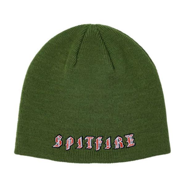 スピットファイア オールドイングリッシュ ビーニー オリーブｘレッド SPITFIRE