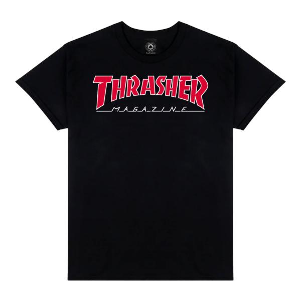 Thrasher Outlined Tee - Black メンズ レディース 半袖Tシャツ