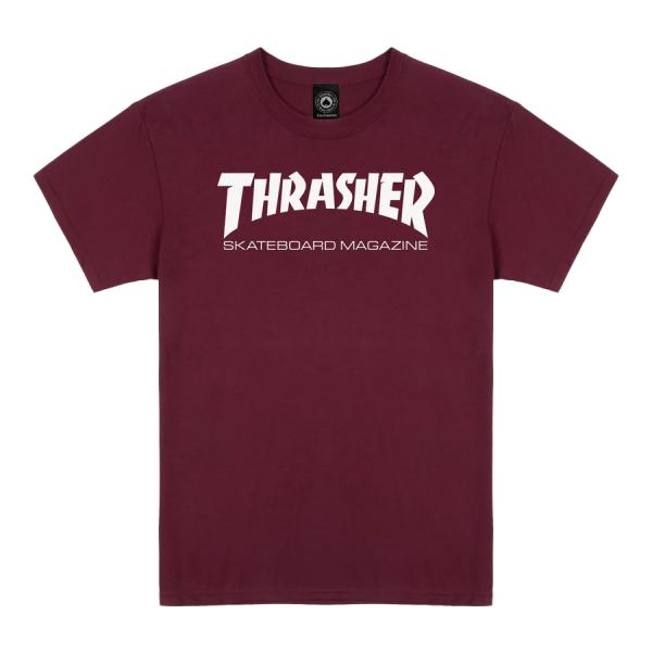 Thrasher Skate Mag Tee - Maroon メンズ レディース 半袖Tシャツ