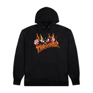 [SALE]THRASHER サッカ フリー フーディー ブラック  メンズ レディース パーカー スウェット スラッシャー マガジン スケートボード｜rawdrip