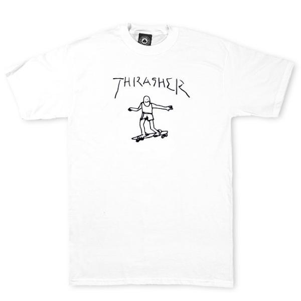 スラッシャー マガジン ゴンズ Tシャツ ホワイト/ブラック