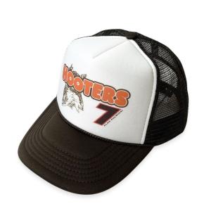 TRUCKER HAT USA フーターズ メッシュキャップ ブラウン/ホワイト｜rawdrip