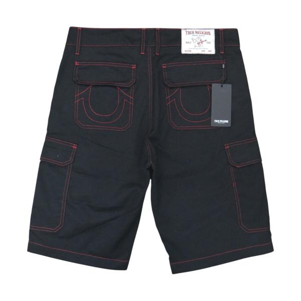 True Religion Cargo Shots - Jet Black / Red ショーツ ト...
