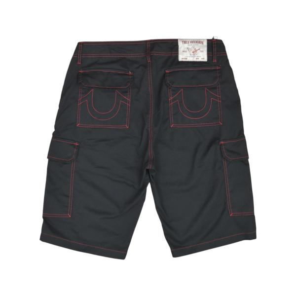 True Religion CSTM Cargo Shots - Jet Black / Red シ...
