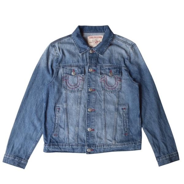 True Religion トゥルーレリジョン デニム ジャケット TRBJ Print SN De...