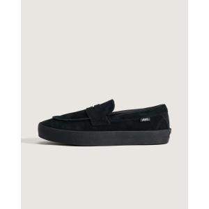 VANS スケート ローファー スエード Black / Black USモデル メンズ レディース スケートボード スニーカー