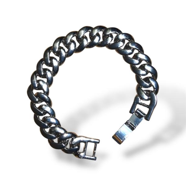 ワイドキヘイブレスレット シルバー メンズ レディース