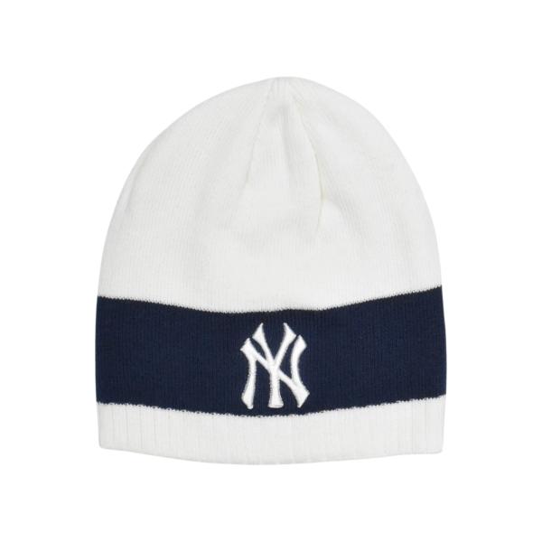 Yankees Beanie - White ヤンキース ビーニー NFL 帽子 ニット帽 メンズ ...