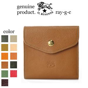 IL BISONTE（イルビゾンテ） 2つ折レザースクエアウォレット 二つ折り