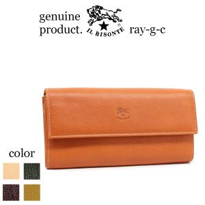 ⭐︎新品未使用⭐︎イルビゾンテ長財布 IL BISONTE（イルビゾンテ） 財布 ラウンドフラップ ロングウォレット