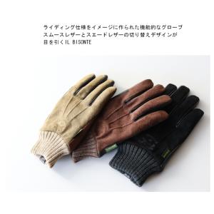 イルビゾンテ 手袋 グローブ IL BISON...の詳細画像2