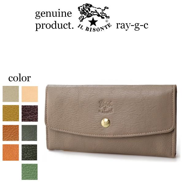 イルビゾンテ 財布 IL BISONTE スナップボタン ラウンドフラップロングウォレット 長財布 ...