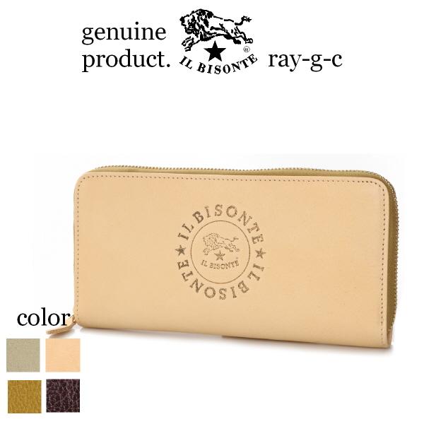 イルビゾンテ 財布 IL BISONTE ビックロゴスリムスクエアラウンドジップウォレット（3poc...