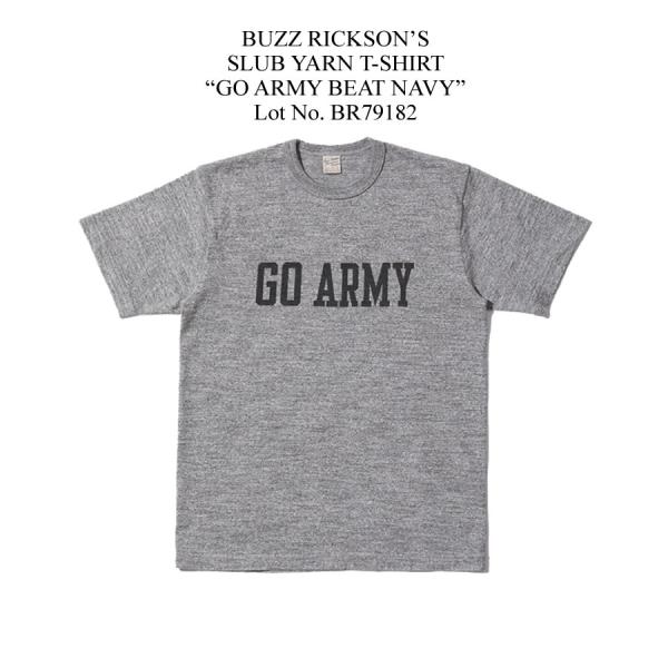BUZZ RICKSON&apos;S バズリクソンズ SLUB YARN T-SHIRT GO ARMY B...