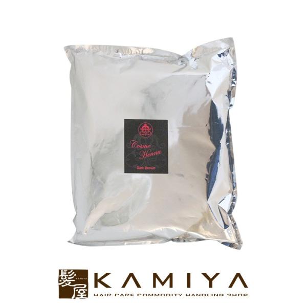 コスメヘナ ワンタッチシリーズ 500g|カラー剤 ヘナ ダークブラウン ブラウン 白髪染め ノンジ...