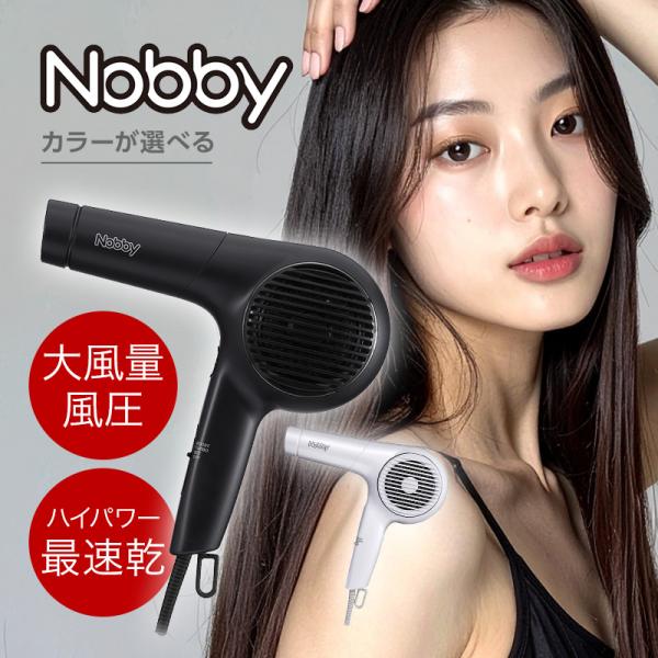Nobby ノビー マイナスイオンヘアードライヤー NB4100 全2色|ブラック ホワイト 速乾 ...