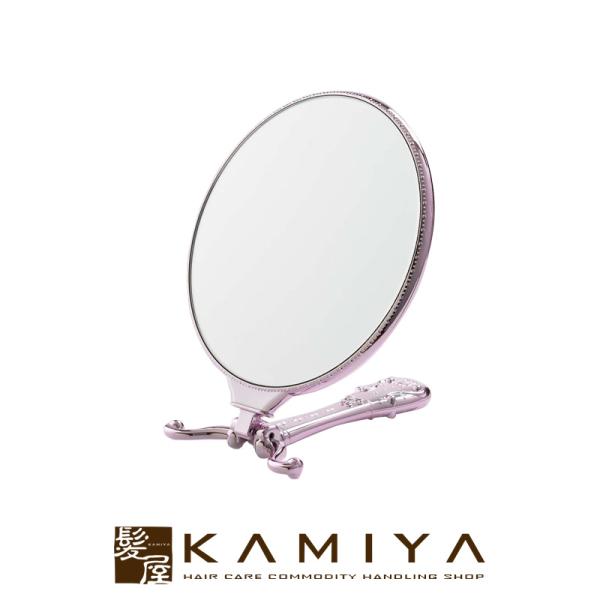 トゥインクル ハンド＆スタンドミラー|ピンク ゴールド シルバー 手鏡 おしゃれ 手鏡 コンパクトミ...