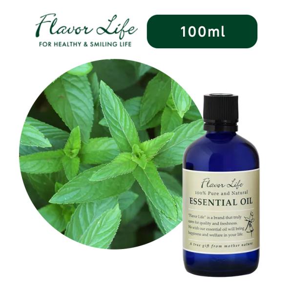 フレーバーライフ エッセンシャルオイル ペパーミント 100ml|清涼感 メントール メンソール 爽...