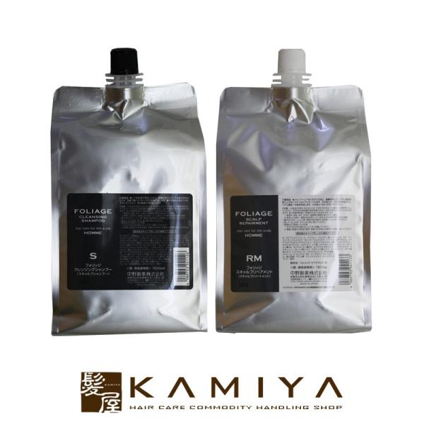 ナカノ フォリッジ クレンジングシャンプー 1500ml + スキャルプ リペアメント 1500g ...