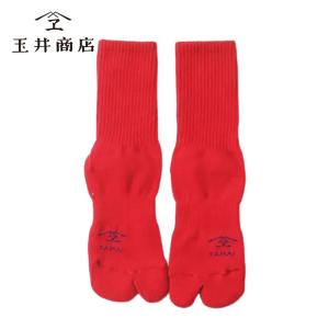 玉井商店 Essential Days TABI レッド 1個|足袋ソックス 足袋靴下 タビソックス ユニセックス メンズ レディース 靴下 日本製