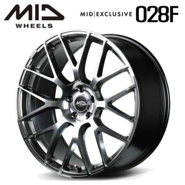 MID RMP 028F 18インチ 8J インセット45 5穴 PCD 112 ハイパーメタルコー...