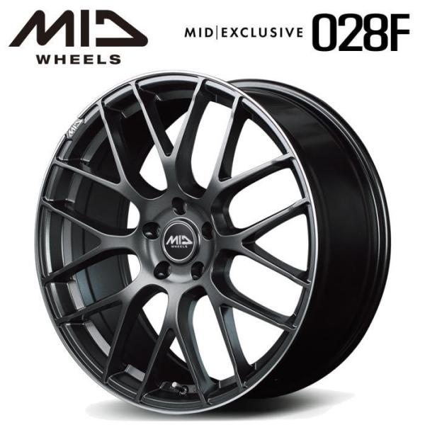 MID RMP 028F 19インチ 8J インセット42 5穴 PCD 114.3 セミグロスガン...