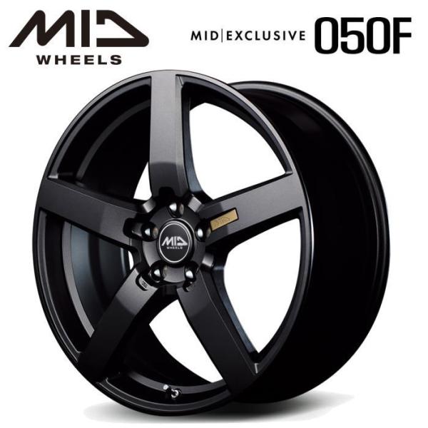MID RMP 050F 17インチ 7J インセット50 5穴 PCD 108 セミグロスガンメタ...