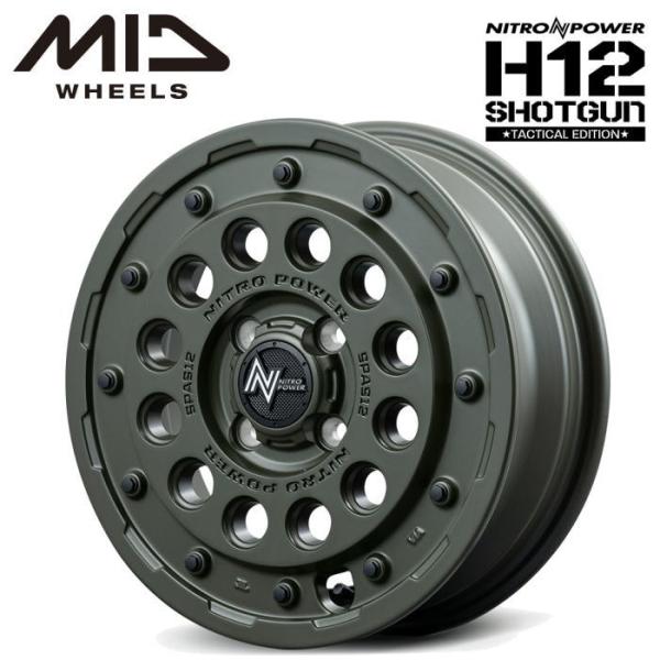 マルカサービス NITRO POWER H12 SHOTGUN 15インチ 4.5J インセット45...