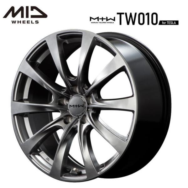 MID MTW TW010 for TESLA 18インチ 8J インセット33 5穴 PCD 11...