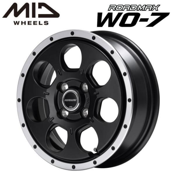 マルカサービス ROADMAX WO-7 12インチ 4J インセット40 4穴 PCD 100 セ...