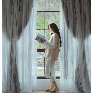 フリルカーテン 花柄 新商品 ユニーク ピンク ゴージャス カーテン