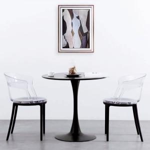 ダイニングテーブル 丸テーブル 黒 幅60cm幅70cm幅80cm 組み立て簡単