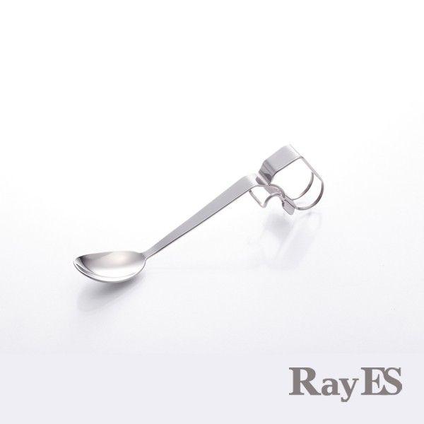 クリップ式チタンスプーン　ダブルウォールグラス　spoon for RDS-004　マドラー ティー...