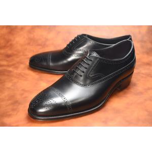 ENOLANE セミブローグ ブラック Weinheimer社製 Box calf