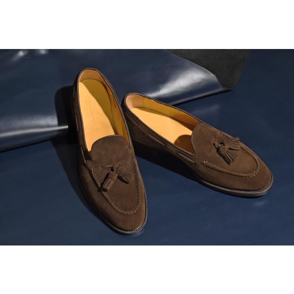 【RAYMAR】スエード タッセルローファー ダークブラウン Fran RAYMAR グッドイヤーウ...