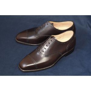 Letty クォーターブローグ ダークブラウン Annonay社製 Vegano使用