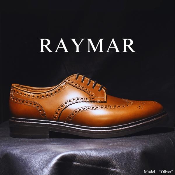 【RAYMAR】Oliver フルブローグ ウイスキーブラウン グッドイヤーウェルト 24.0cm~...