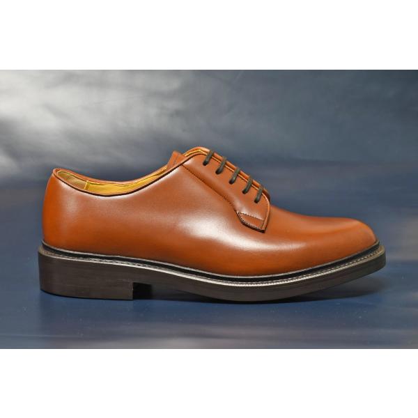 【アウトレット】プレーントゥ ダービー ブラウン / グッドイヤーウェルト / ラバーソール / ダ...