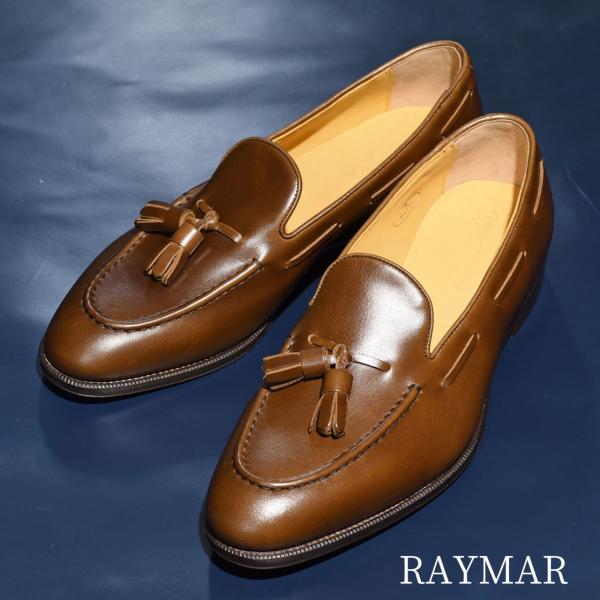 【RAYMAR】タッセルローファー ウイスキー ブラウン Raffy グッドイヤーウェルト ビジネス...