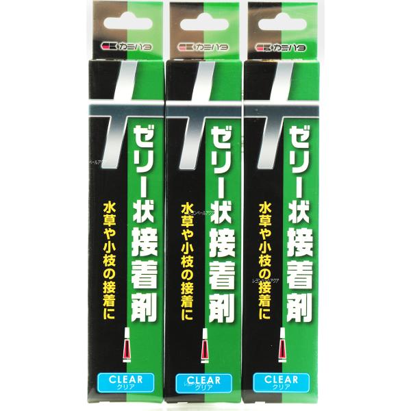【全国送料無料】 カミハタ ゼリー状接着剤 クリア 3本入 まとめ有